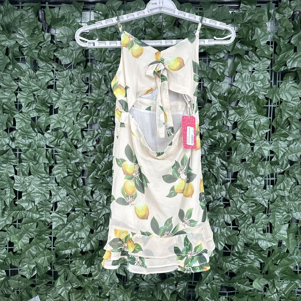 NWT Luxury Girls Size 8-9 Year Old Summer Spring Lemon Dress - Picture 3 of 8